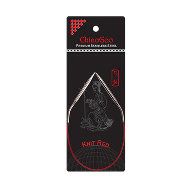 ChiaoGoo Knit RED Circular Needles - US 00 (1.75mm) - 12" - Zoom Image
