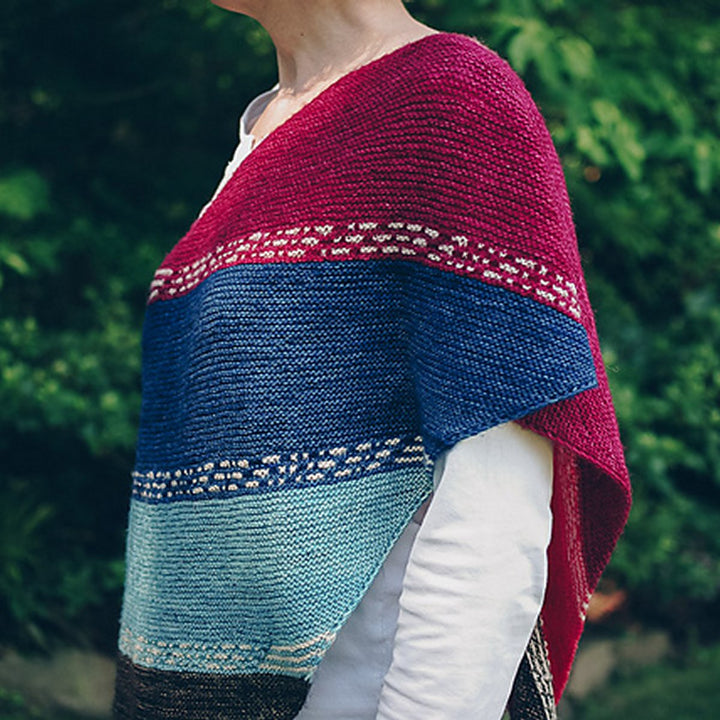 Nancy Whitman Patterns - Finley Breese Morse Code Shawl - PDF Download - Extra Image