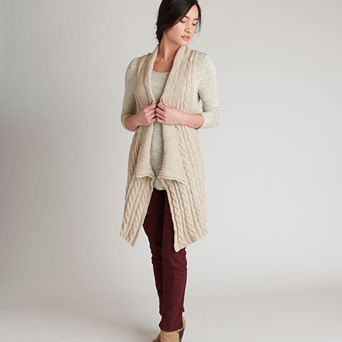 Blue Sky Fibers The Classic Series Patterns - Vermillion Vest - PDF Download - Extra Image