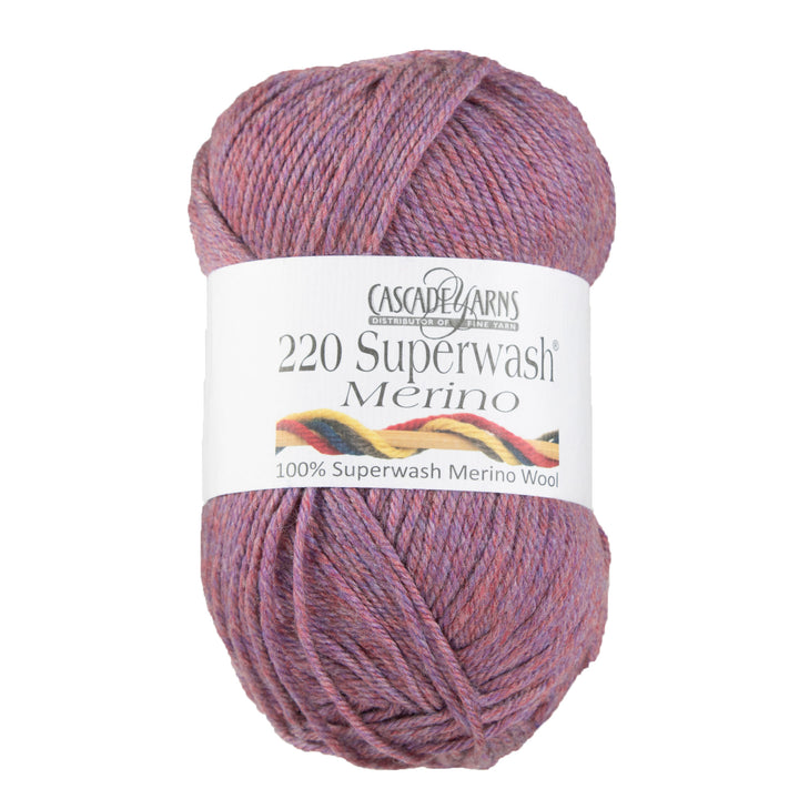 Cascade Yarns 220 Superwash Merino Yarn - 078 Petunia Heather - Zoom Image