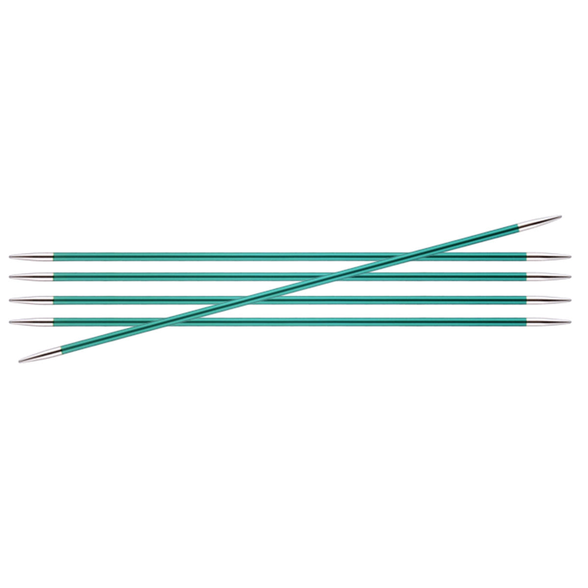 KnitPro Zing Double Pointed Needles - US 3 (3.25mm) - 8" Emerald - Extra Image