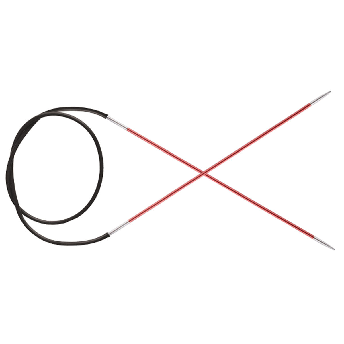 KnitPro Zing Fixed Circular Needles - US 0 (2.0mm) - 24" Coral - Extra Image