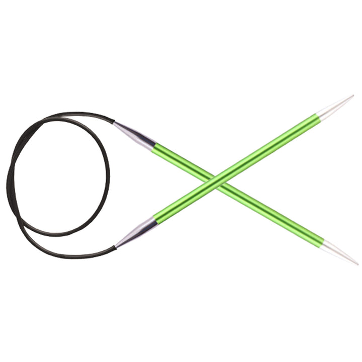 KnitPro Zing Fixed Circular Needles - US 4 (3.5mm) - 24" Chrysolite - Extra Image