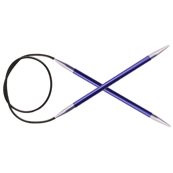 KnitPro Zing Fixed Circular Needles - US 7 (4.5mm) - 24" Iolite - Extra Image