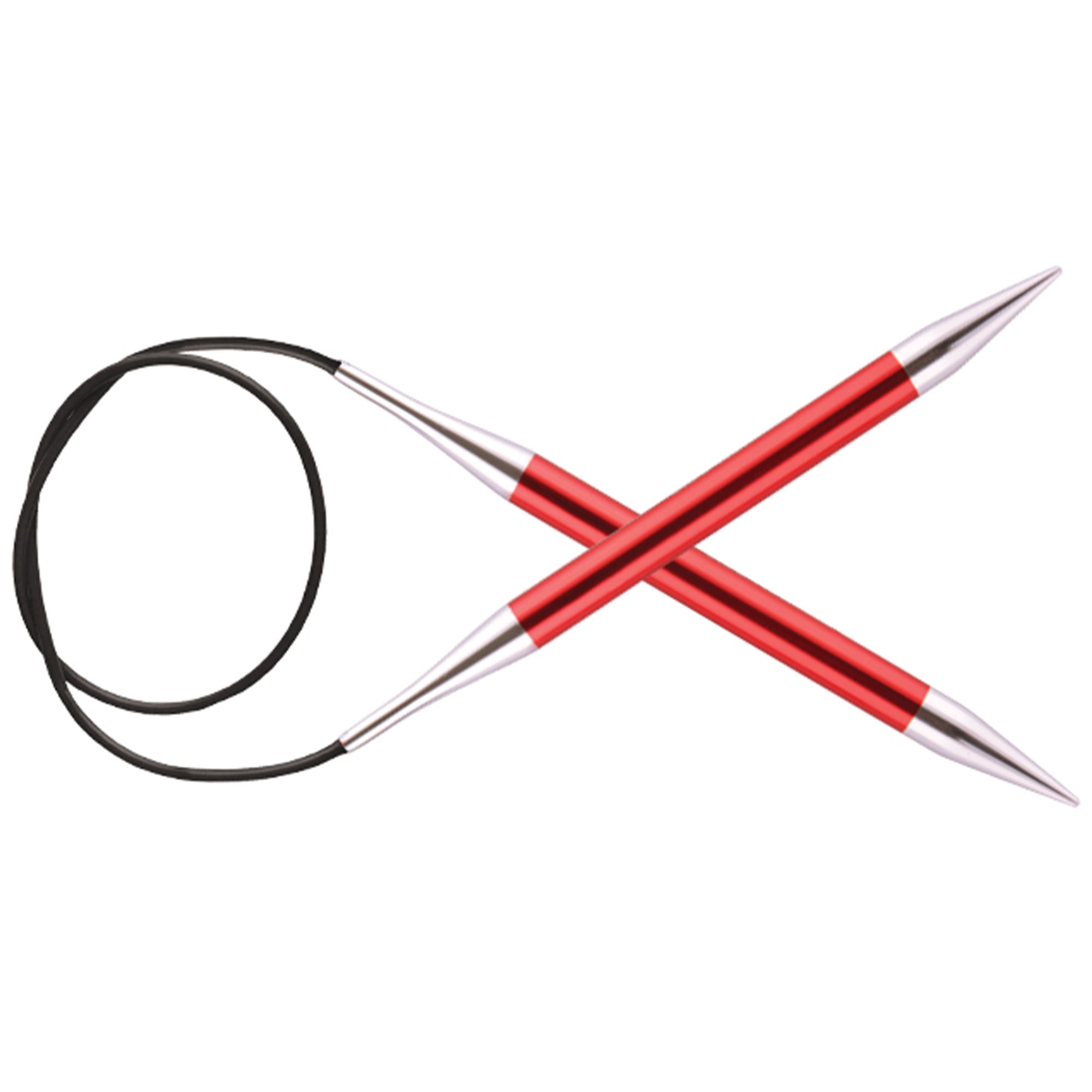 KnitPro Zing Fixed Circular Needles - US 13 (9.0mm) - 24" Garnet - Zoom Image