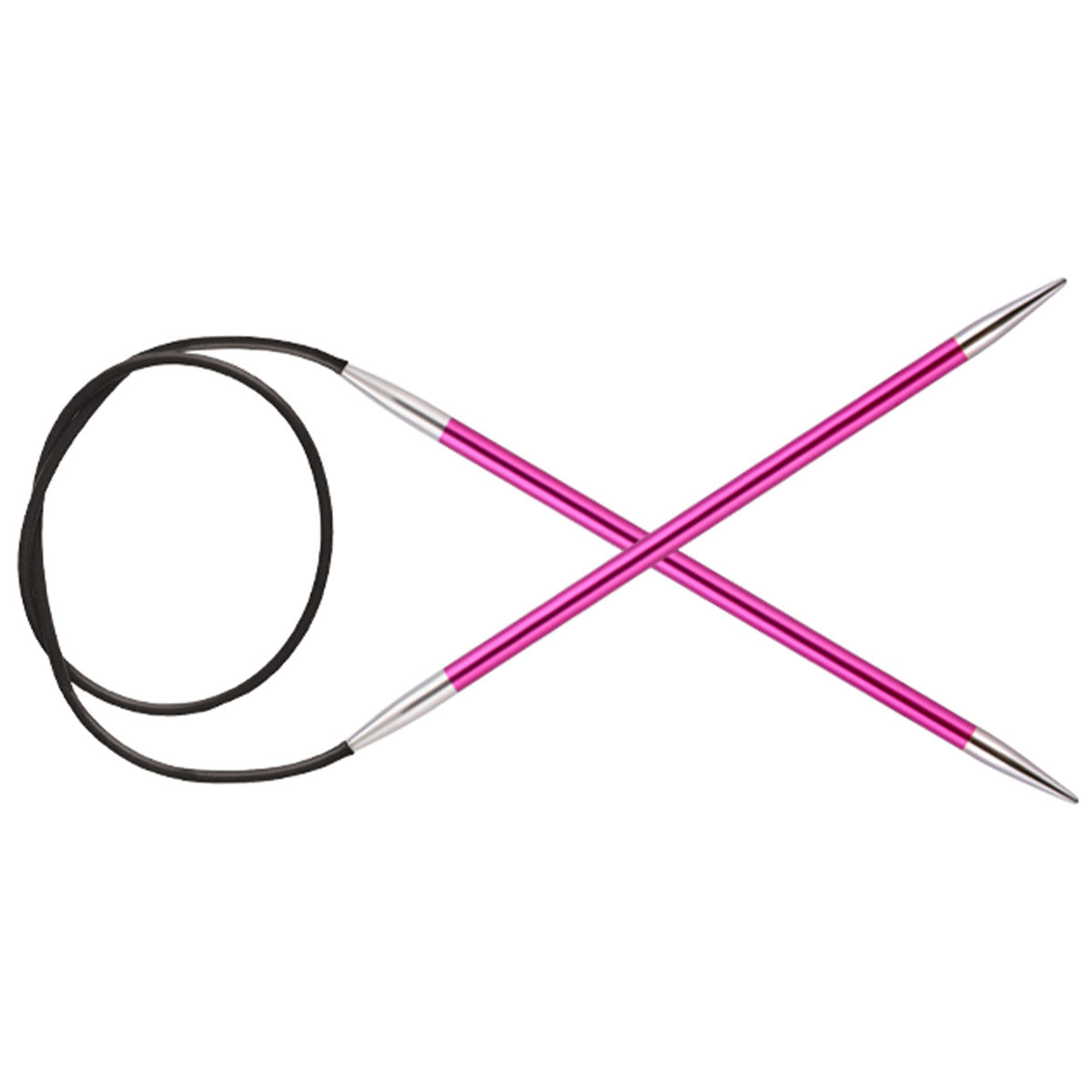 KnitPro Zing Fixed Circular Needles - US 8 (5.0mm) - 32" Ruby - Extra Image