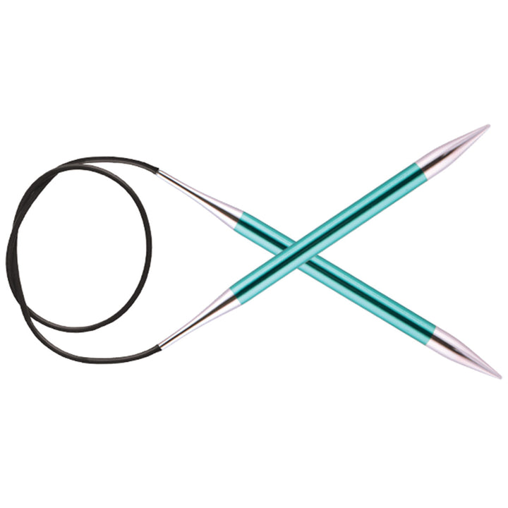 KnitPro Zing Fixed Circular Needles - US 11 (8.0mm) - 32" Emerald - Extra Image