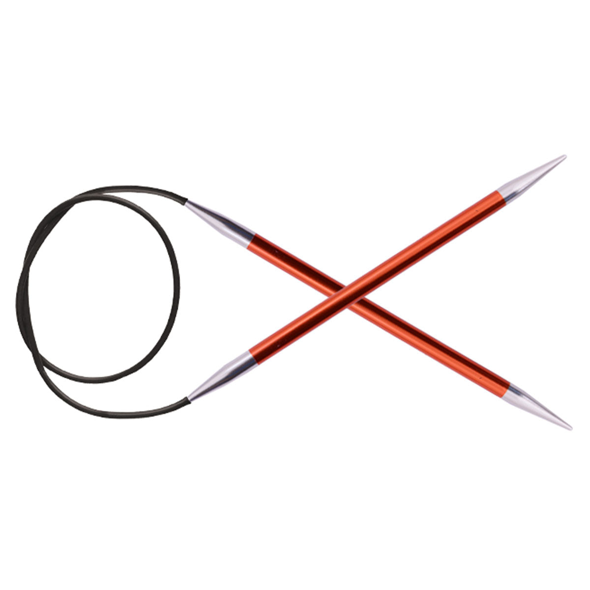 KnitPro Zing Fixed Circular Needles - US 1.5 (2.5mm) - 40" Garnet - Extra Image