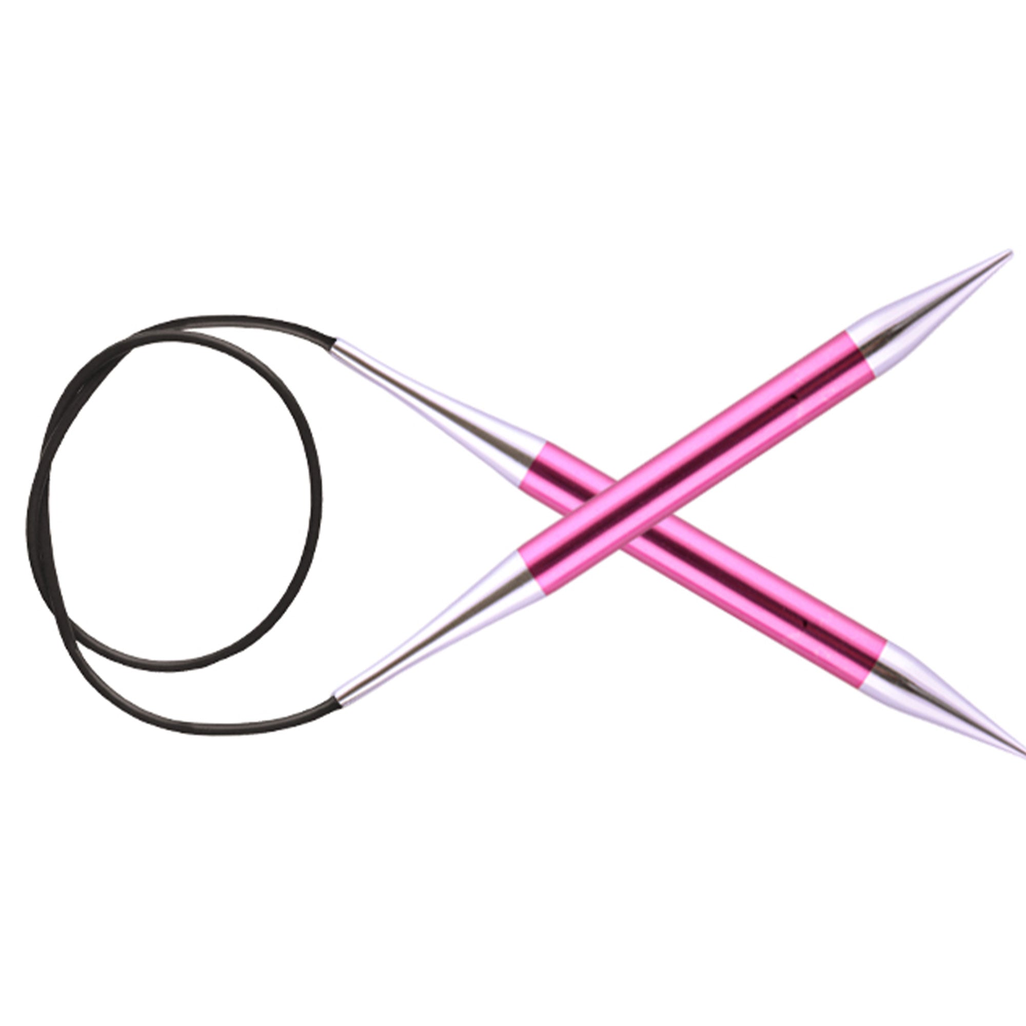 KnitPro Zing Fixed Circular Needles - US 15 (10.0mm) - 40" Ruby - Zoom Image