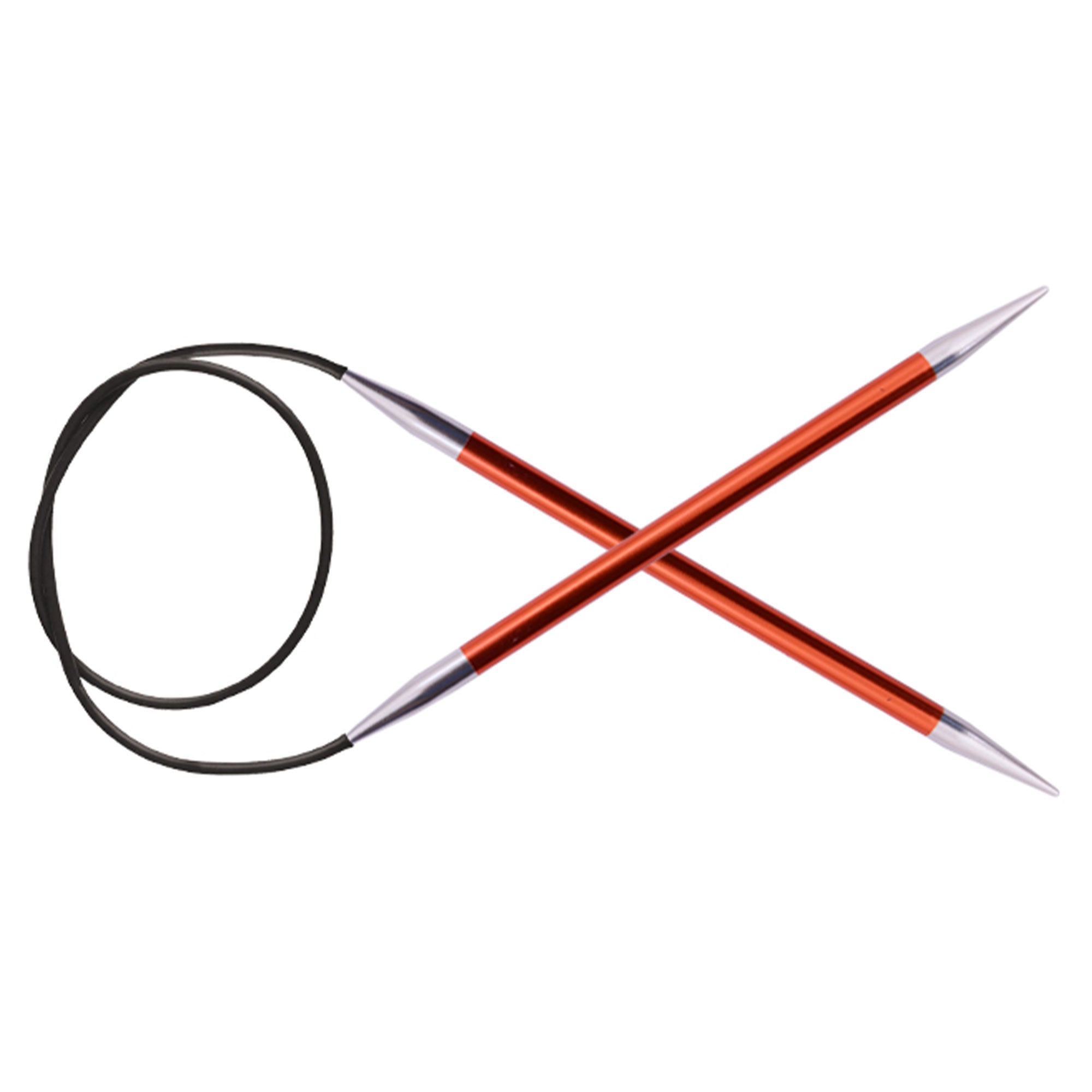 KnitPro Zing Fixed Circular Needles - US 1.5 (2.5mm) - 47" Garnet - Zoom Image