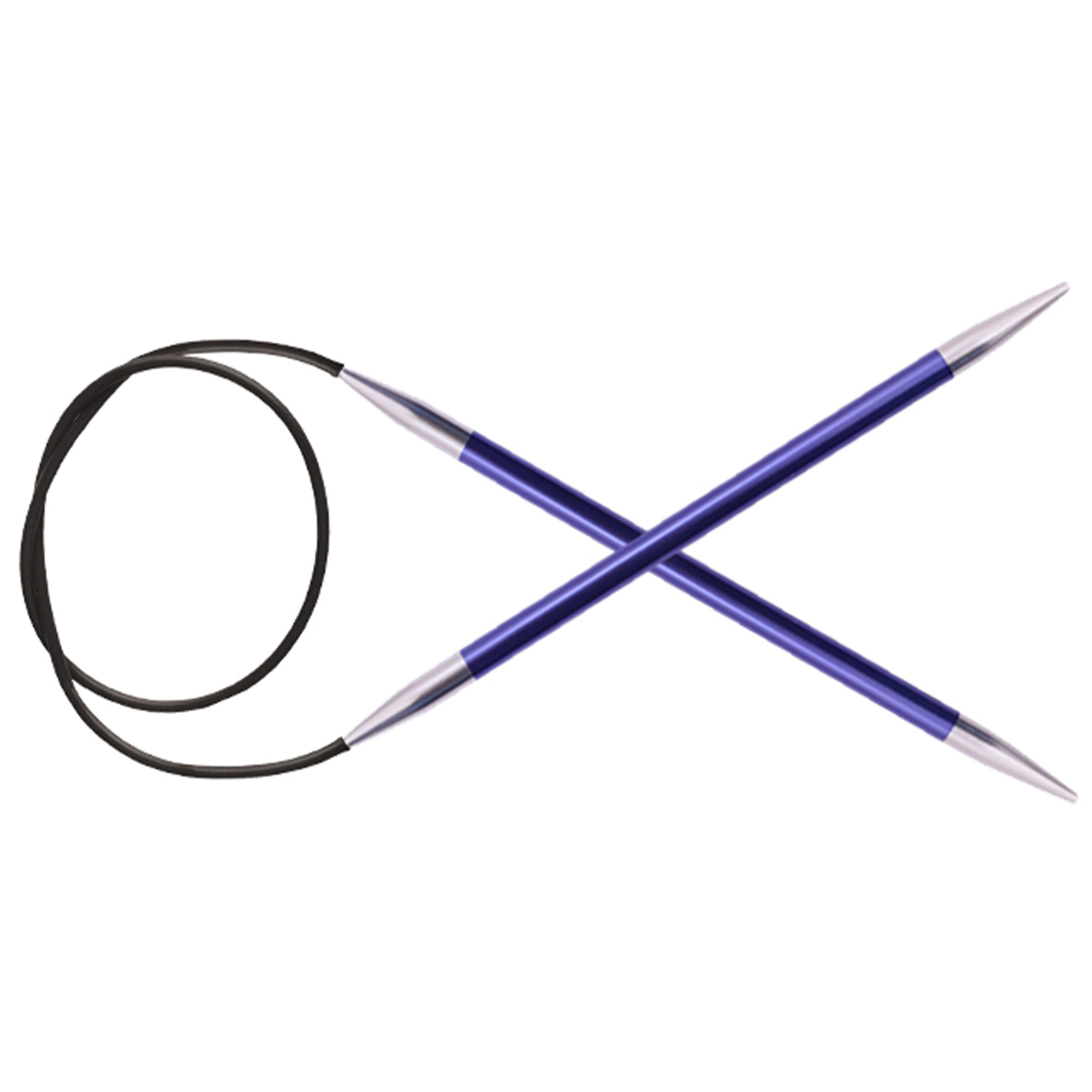 KnitPro Zing Fixed Circular Needles - US 7 (4.5mm) - 47" Iolite - Zoom Image