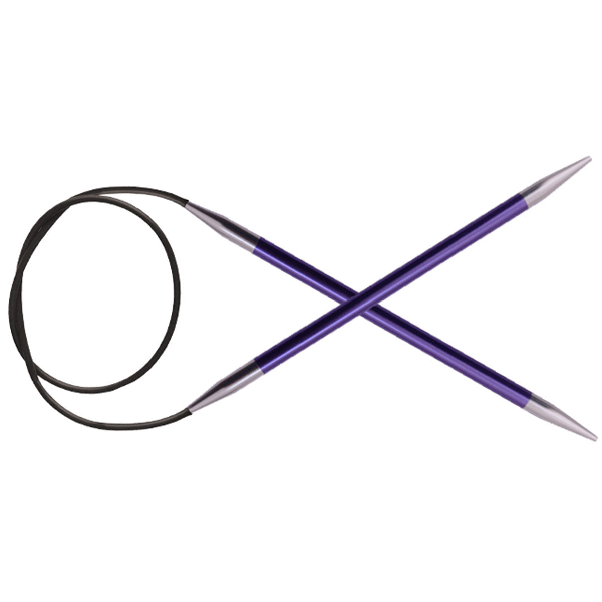KnitPro Zing Fixed Circular Needles - US 5 (3.75mm) - 9 Amethyst - Extra Image