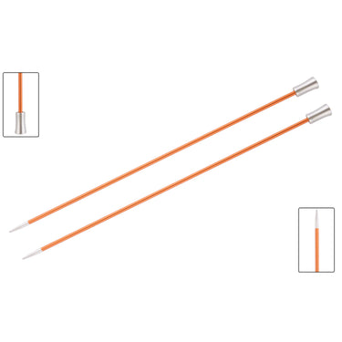 KnitPro Zing Single Pointed Needles - US 2 (2.75mm) - 14" Carnelian - Zoom Image