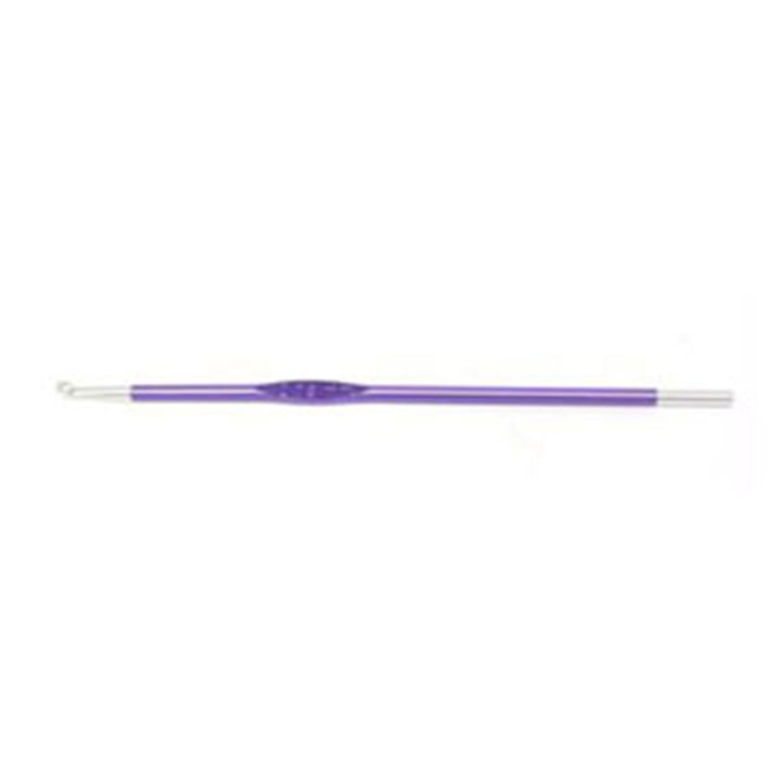 KnitPro Zing Single End Crochet Hooks - 3.75mm (F) Amethyst - Zoom Image