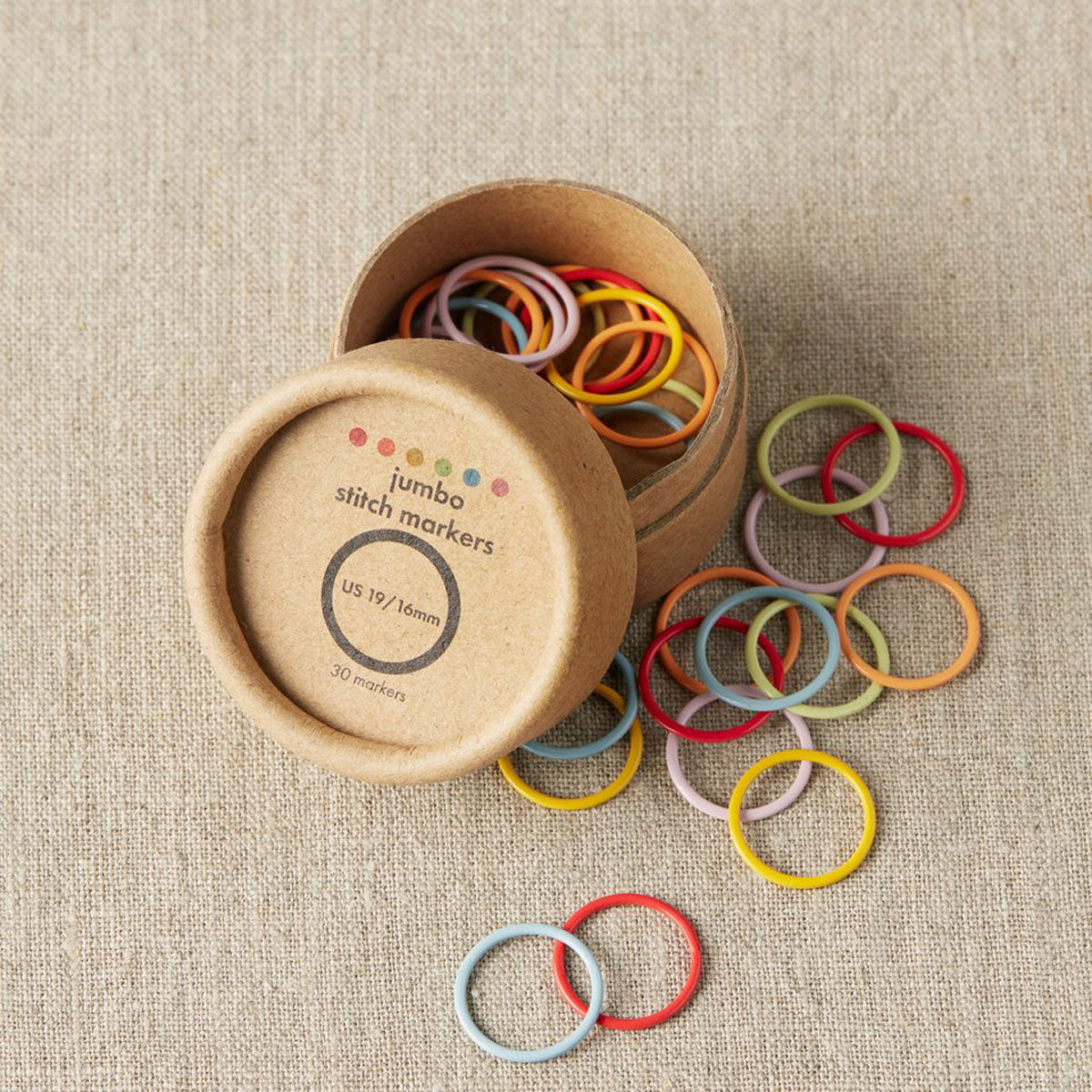 Cocoknits Maker's Keep Accessories - Colorful Ring Stitch Markers -  Jumbo - Extra Image