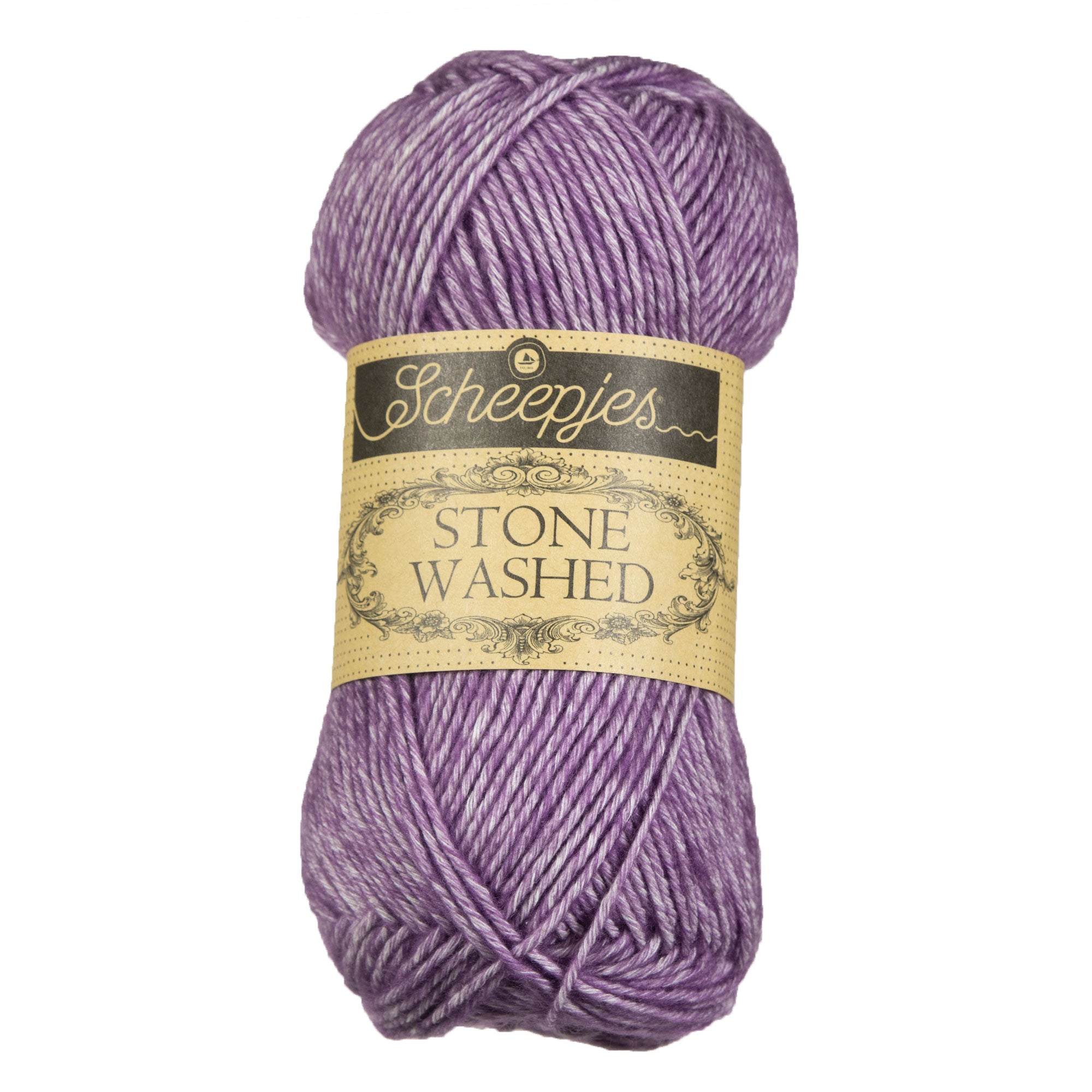 Scheepjes Stone Washed Yarn - 811 Deep Amethyst - Zoom Image