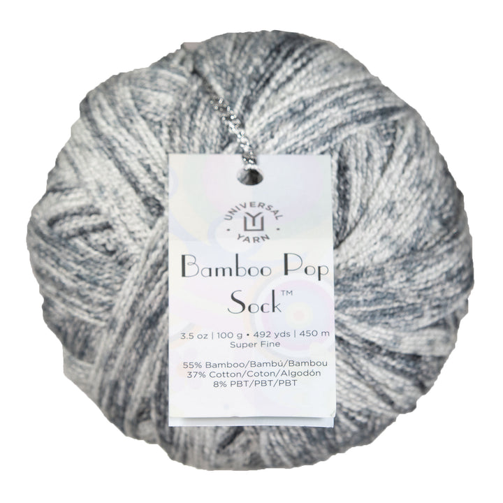 Universal Yarn Bamboo Pop Socks Yarn - 401 Overcast - Zoom Image