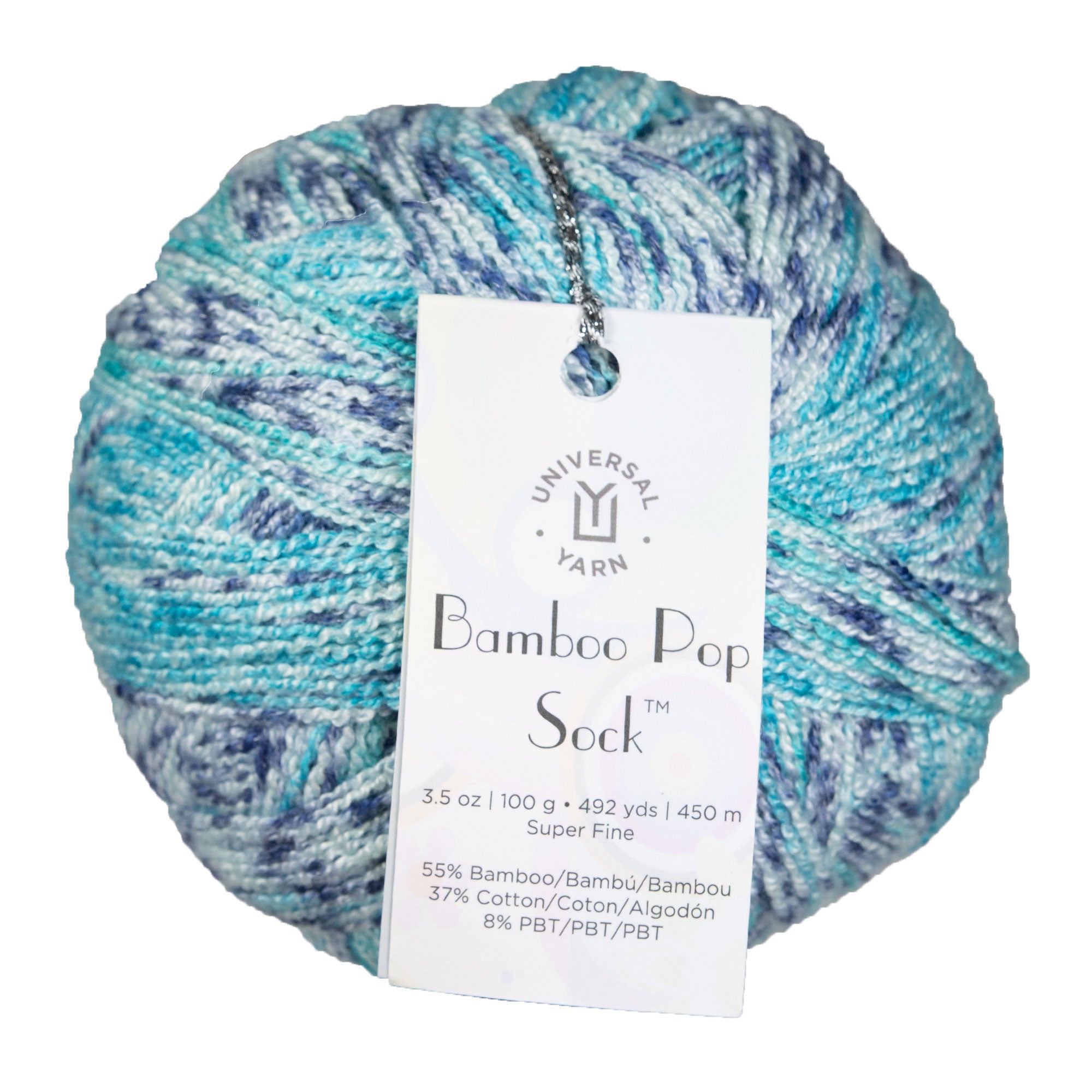 Universal Yarn Bamboo Pop Socks Yarn - 402 Acid Wash - Zoom Image
