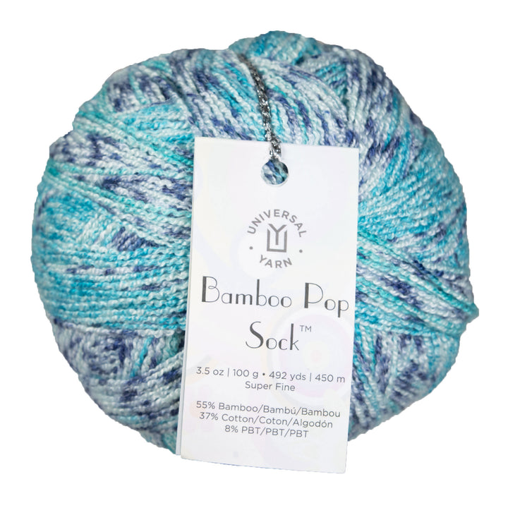 Universal Yarn Bamboo Pop Socks Yarn - 402 Acid Wash - Zoom Image