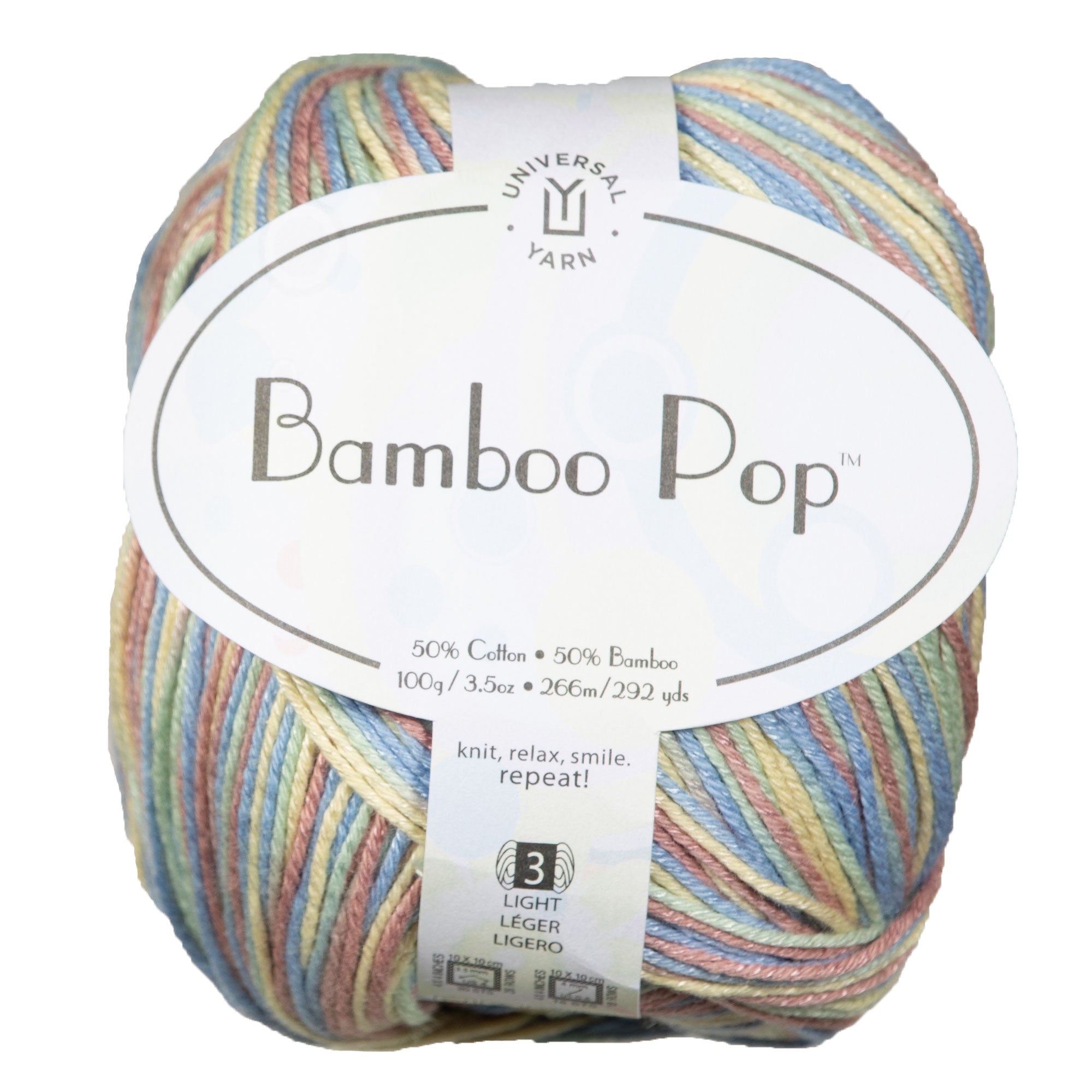 Universal Yarn Bamboo Pop Yarn - 223 Cotton Candy - Zoom Image