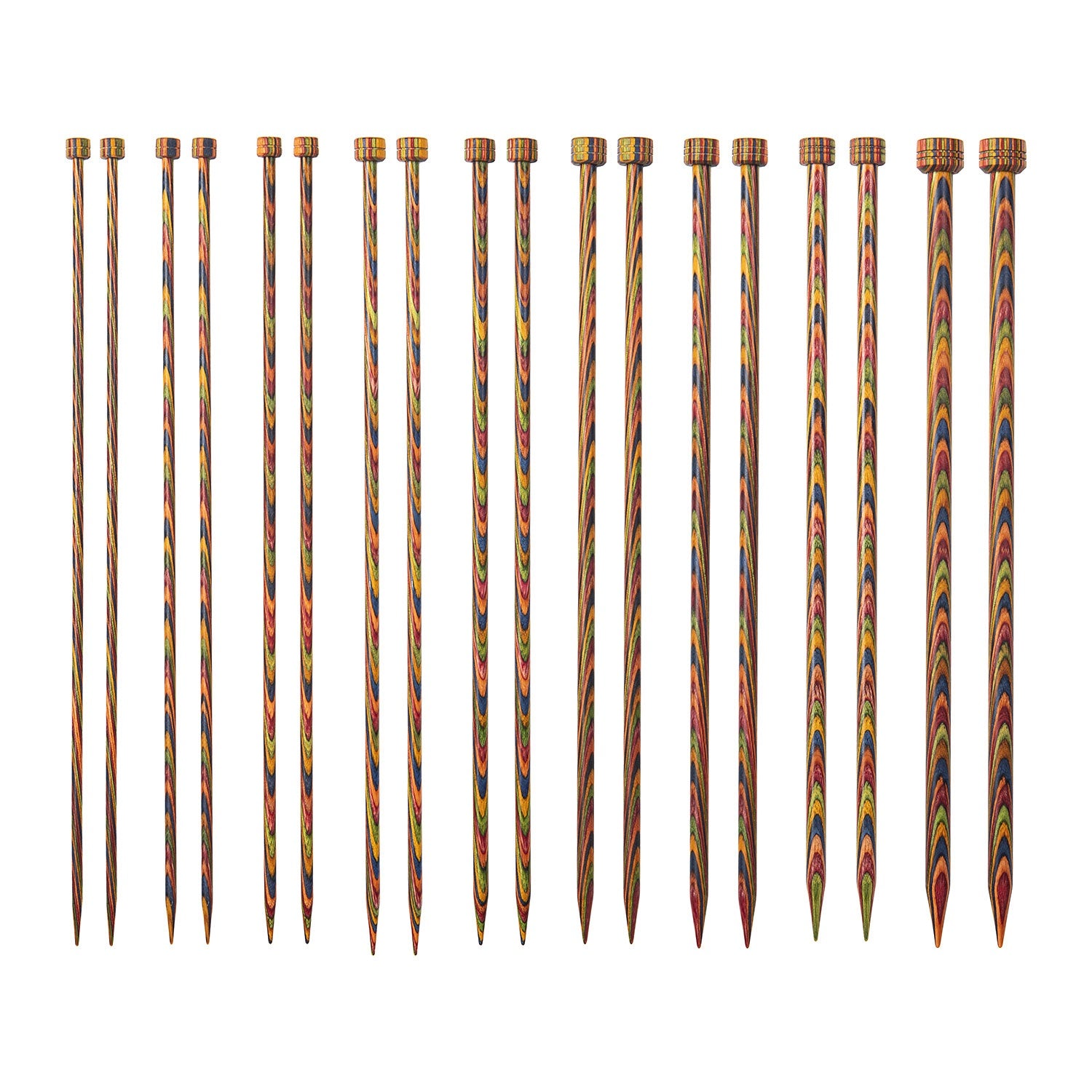 Knit Picks Rainbow Straight Needle Set - 10"