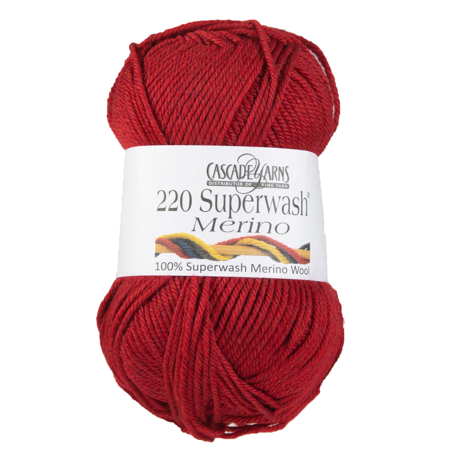 Cascade Yarns 220 Superwash Merino Yarn - 085 Christmas Red Heather - Zoom Image