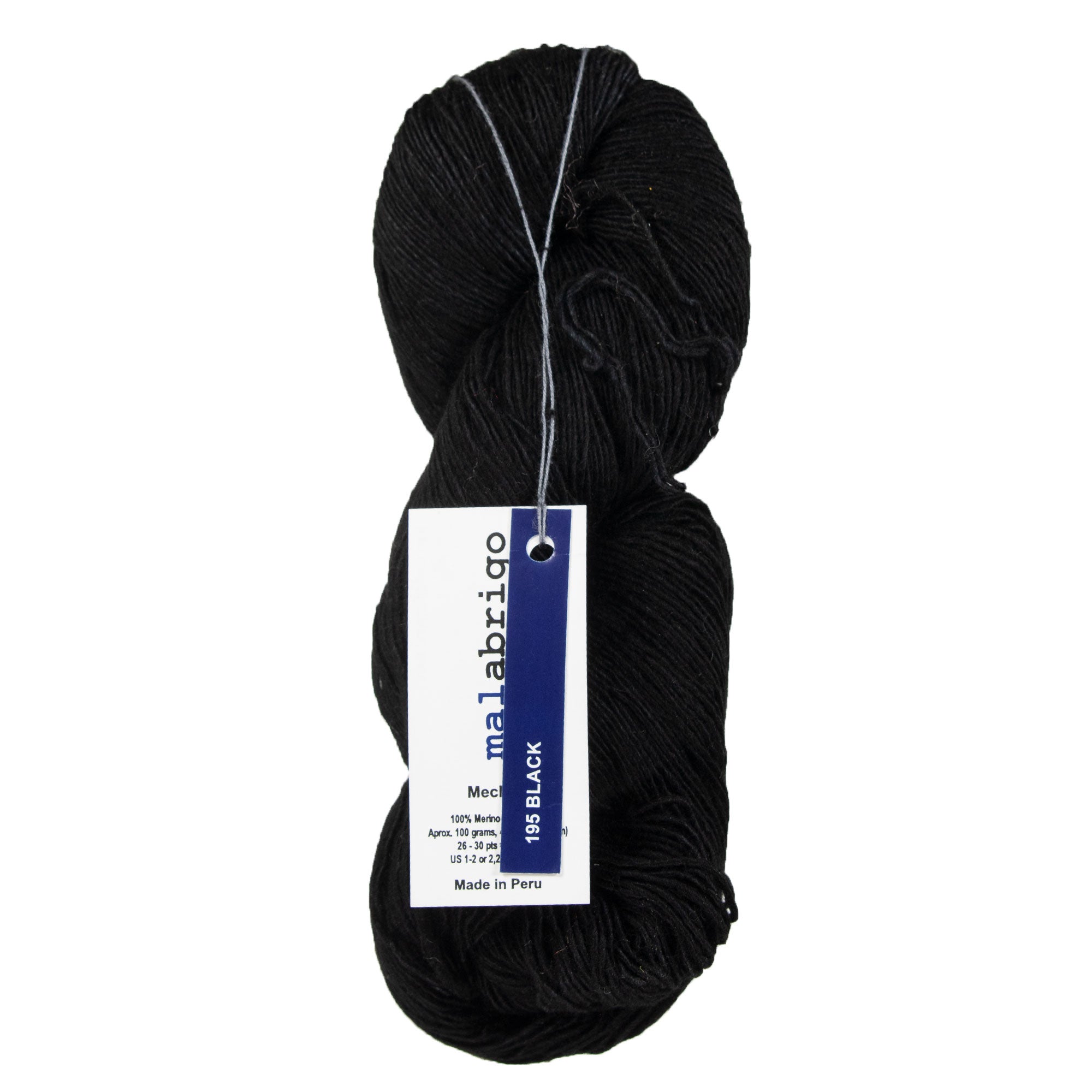 Malabrigo Mechita Yarn - 195 Black - Zoom Image