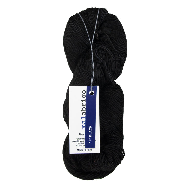 Malabrigo Mechita Yarn - 195 Black - Zoom Image