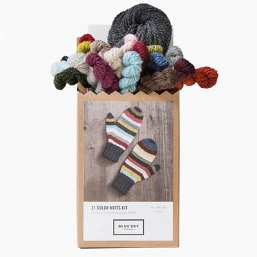 Blue Sky Fibers 21-Color Kits Yarn - 21 Color Mittens - Zoom Image