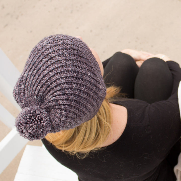 Jenny's Malabrigo Rhubarb Helix Hat - Main Image 7