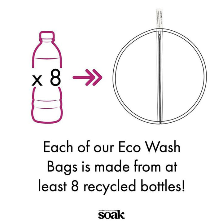 Soak Eco Wash Bags - Slim 16 Circle - Grey - Extra Image