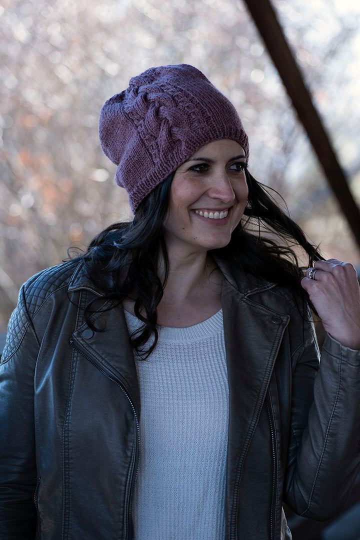 Blue Sky Fibers Traveler's Series Patterns - Claremont Cabled Hat - PDF Download - Extra Image
