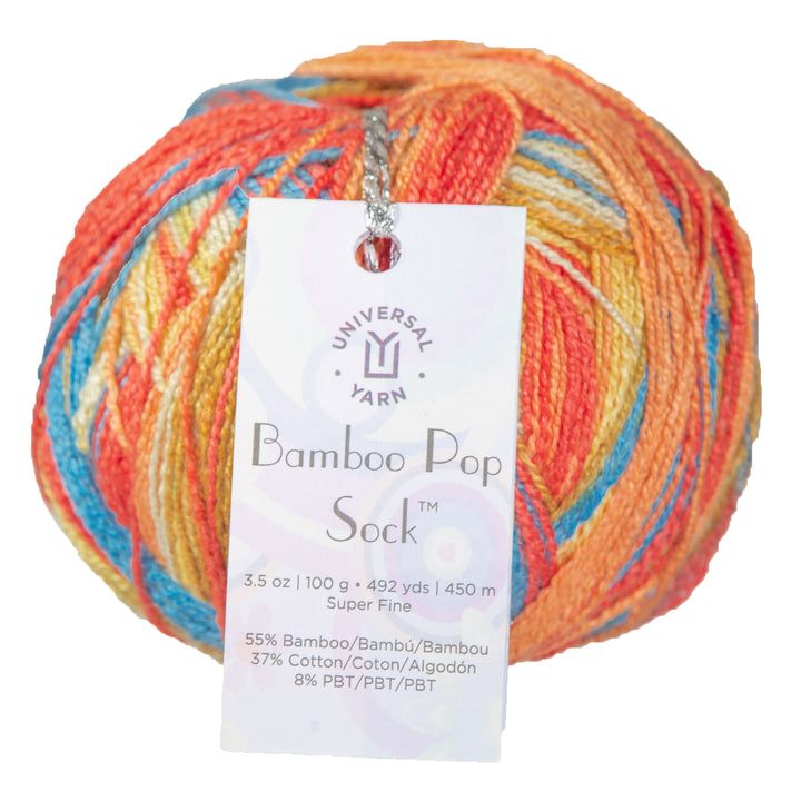 Universal Yarn Bamboo Pop Socks Yarn - 504 Corals - Zoom Image