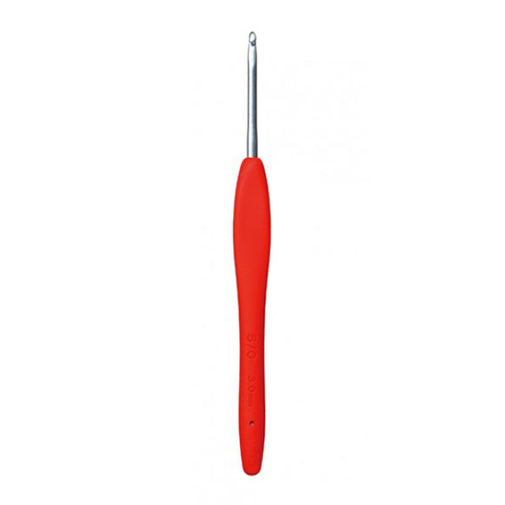 Clover Amour Crochet Hooks- Aluminum Needles - Size E (3.5mm) Red - Extra Image