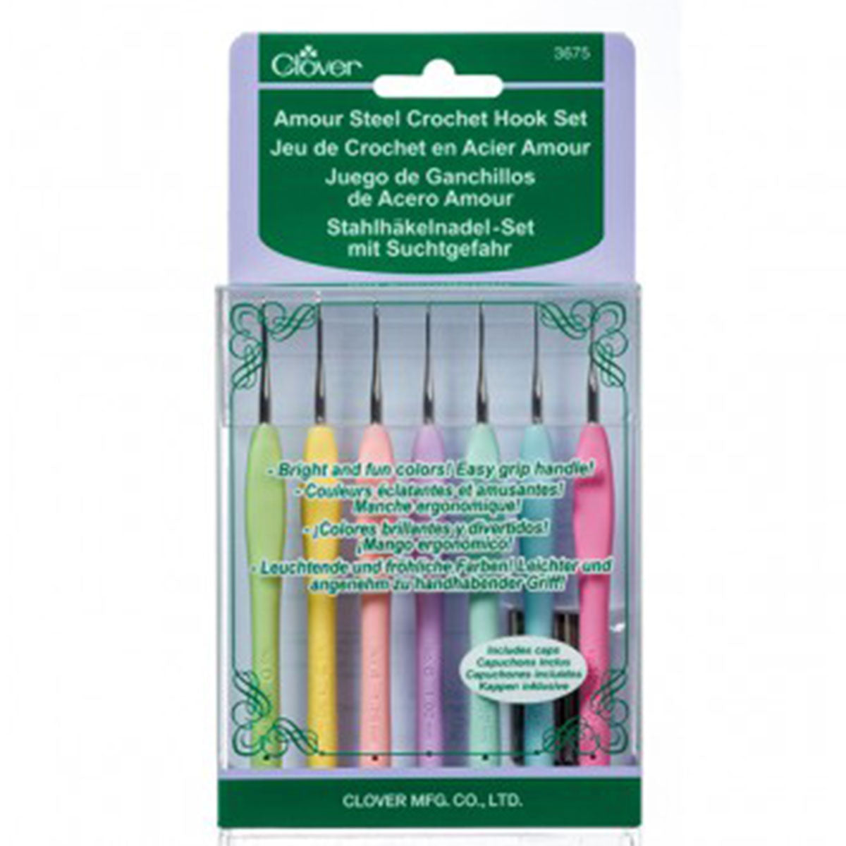 Clover Amour Crochet Hook Sets - Amour Steel Hook Set - Extra Image