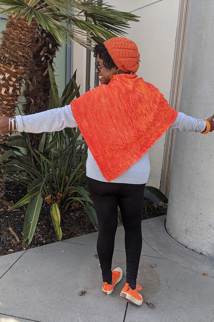 Jimmy Beans Wool PDF Patterns - Orange Love Poncho - PDF Download - Extra Image