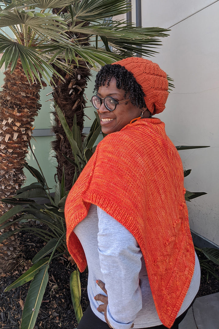 Jimmy Beans Wool PDF Patterns - Orange Love Poncho - PDF Download - Extra Image