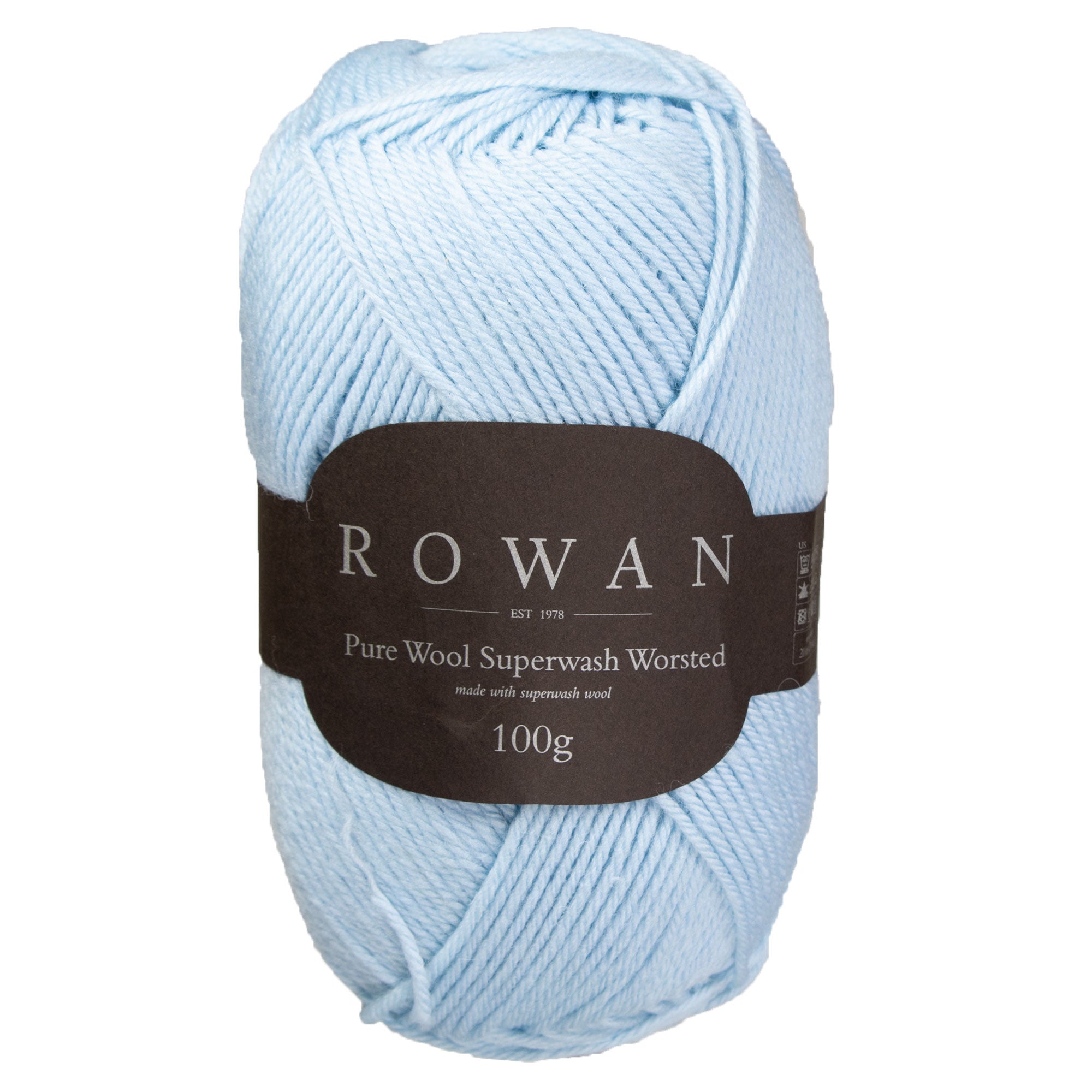 Rowan Pure Wool Superwash Worsted Yarn - 194 Sky - Zoom Image