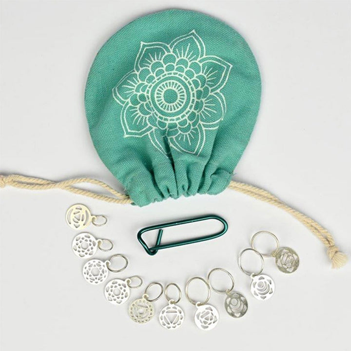 KnitPro Mindful Collection Accessories - Mindful Sterling Stitch Markers - Extra Image