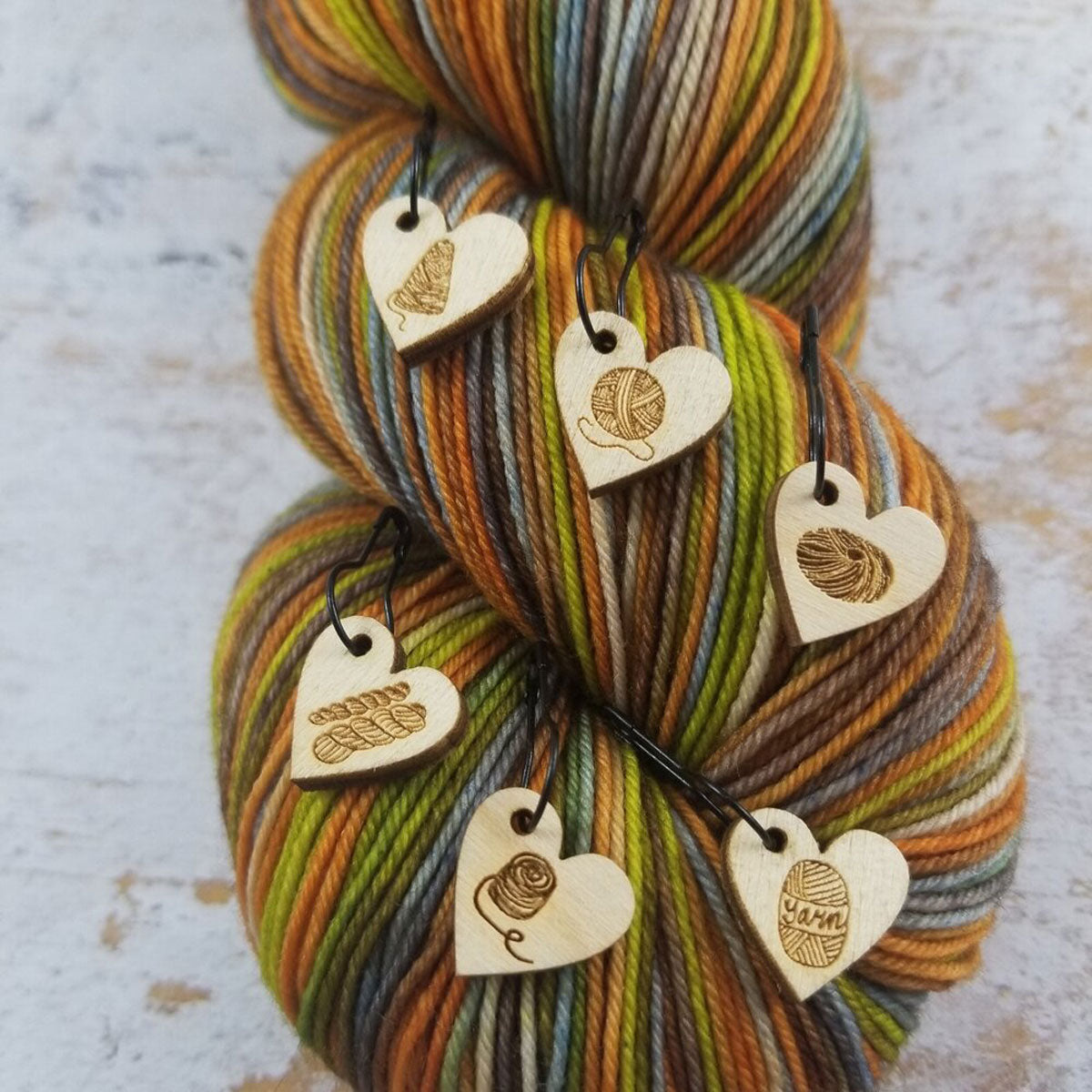 Katrinkles Stitch Markers - Yarn Love - Extra Image
