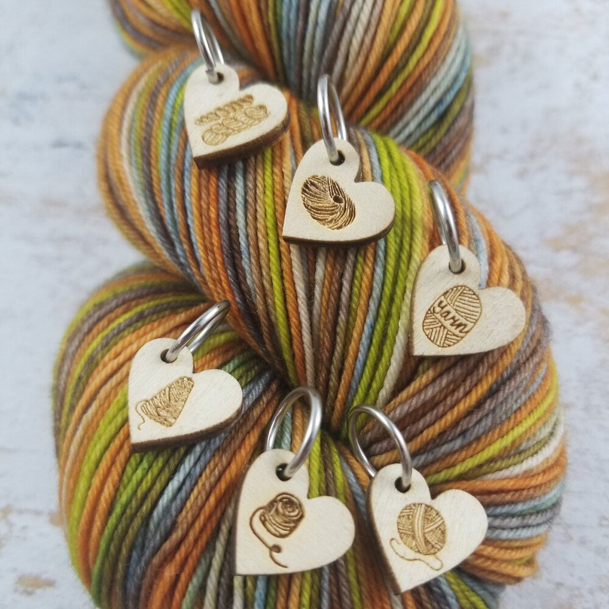 Katrinkles Stitch Markers - Yarn Love - Extra Image
