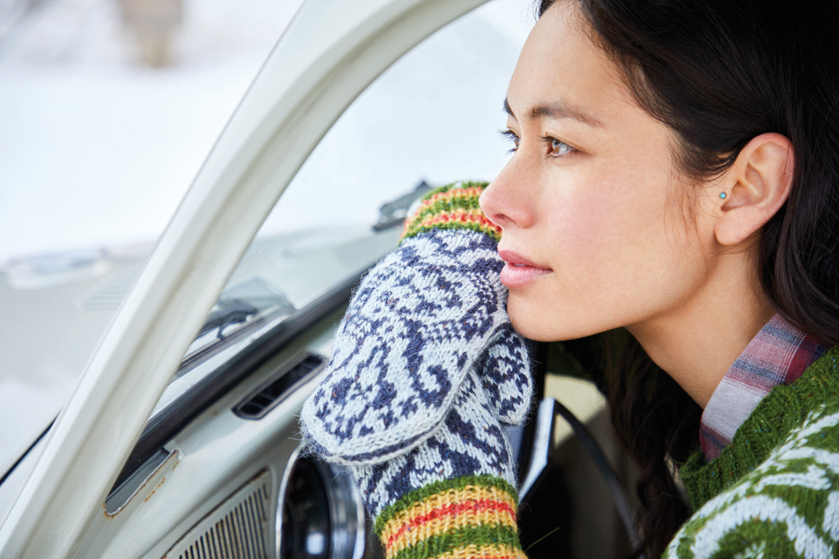 Rowan Arne and Carlos New Nordic PDF Patterns - Aune Mitts - PDF Download - Extra Image