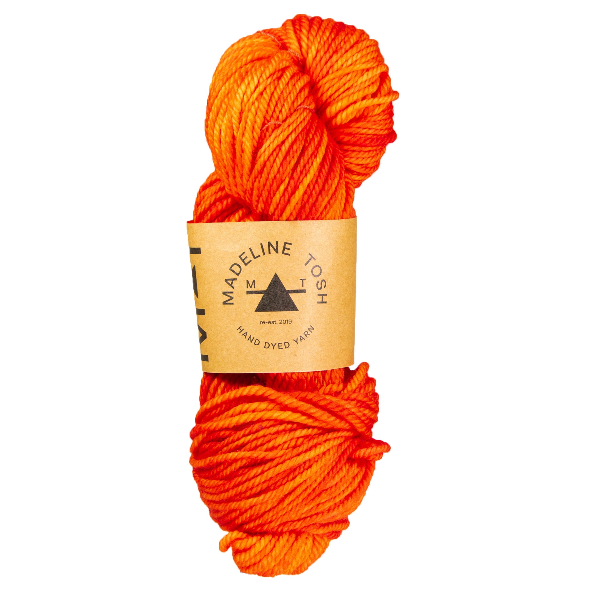 Madelinetosh TML Triple Twist Yarn - GG Loves Orange - Zoom Image