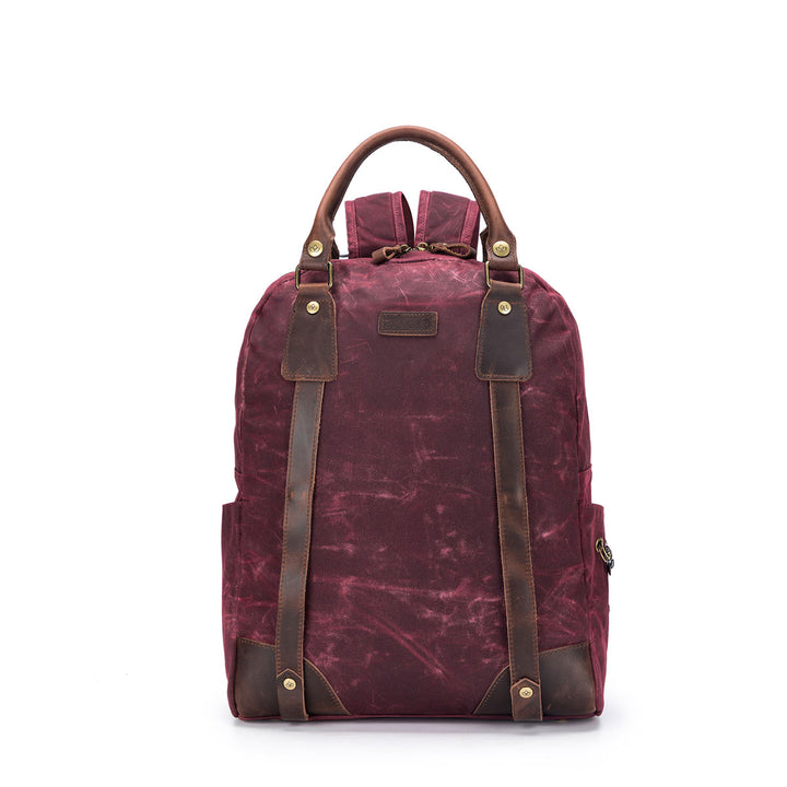 della Q Maker's Canvas Backpack - Red - Extra Image