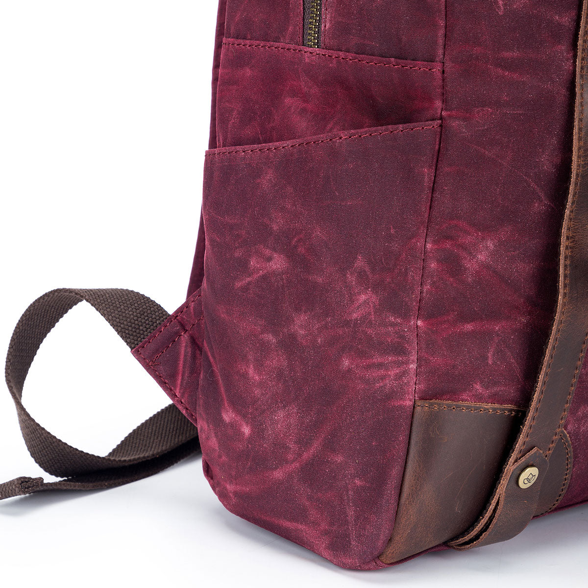 della Q Maker's Canvas Backpack - Red - Extra Image