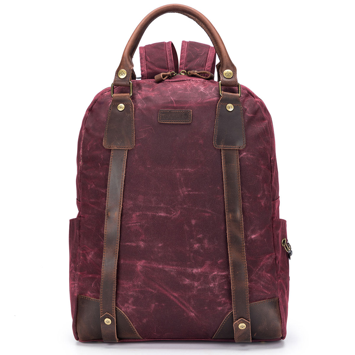 della Q Maker's Canvas Backpack - Red - Extra Image