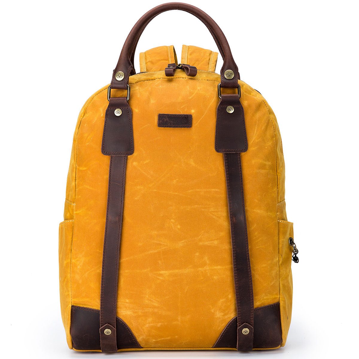 della Q Maker's Canvas Backpack - Mustard - Extra Image