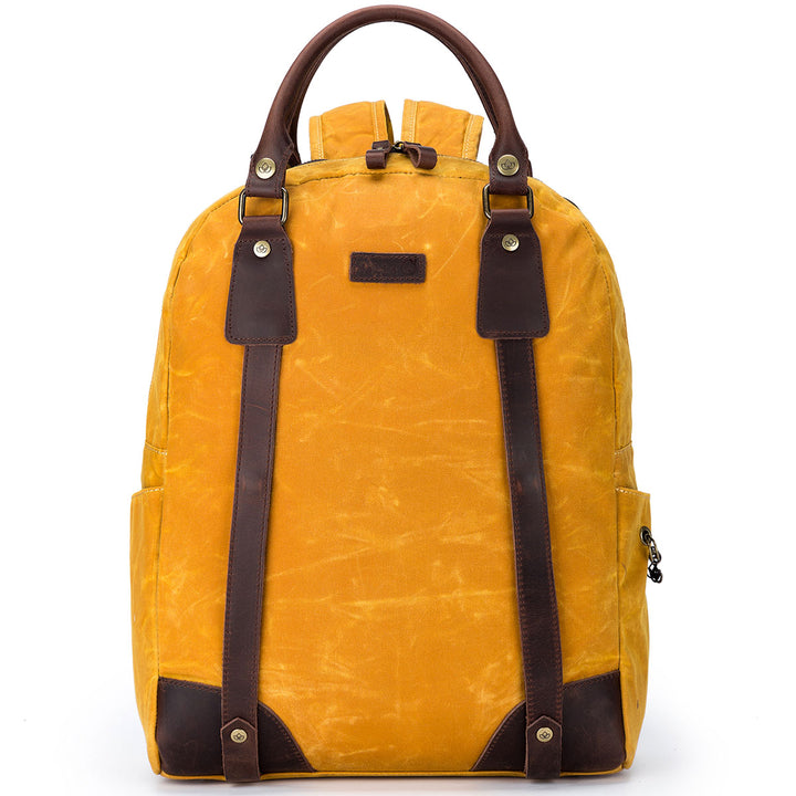 della Q Maker's Canvas Backpack - Mustard - Extra Image