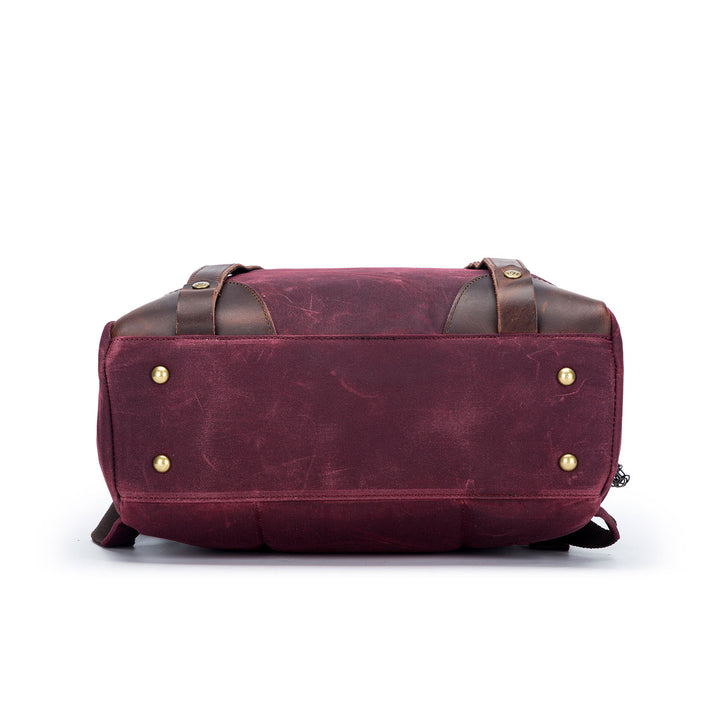 della Q Maker's Canvas Backpack - Olive - Extra Image