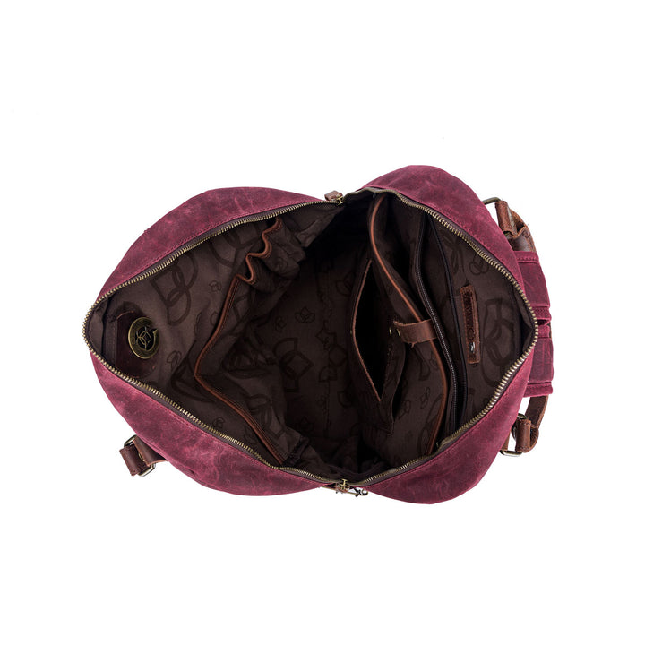 della Q Maker's Canvas Backpack - Olive - Extra Image